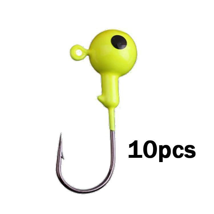 10pcs 3.5g 5g 7g 10g 12g 14g 18g Colorful Fishing Jig Head Hook for Soft Lure Bait Fishing Hook