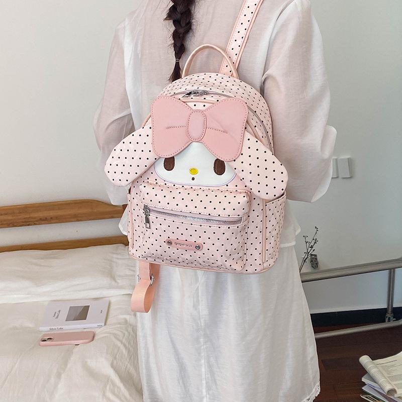 Schoolbag Cute Melody Cartoon Backpack Women's 1011 Spring and Summer New Student Light Going Out Commuting Versatile School Bag