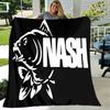 1pc Blanket Nash Tackle Print Design, Lightweight Blanket for Sofa, Bed- Soft &Warm, Gift for All Seasons Like Christmas, Halloween