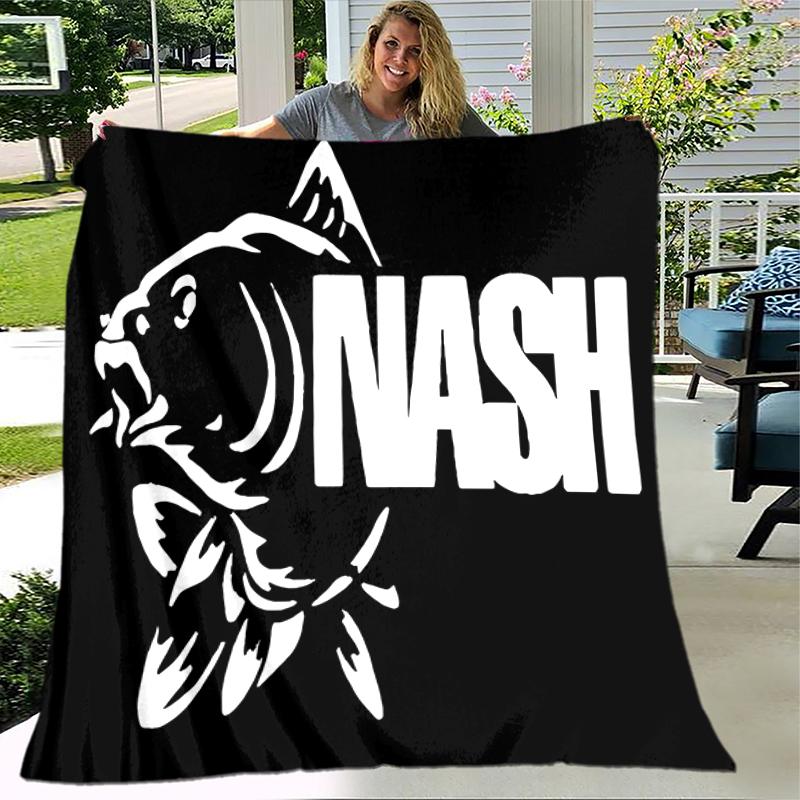 1pc Blanket Nash Tackle Print Design, Lightweight Blanket for Sofa, Bed- Soft &Warm, Gift for All Seasons Like Christmas, Halloween