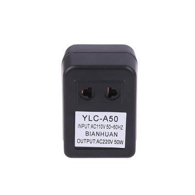 1Pc 50W Phase Step-Down Transformator Reiseadapter Spannungswandler 110V bis 220V Elektrische Geräte liefert