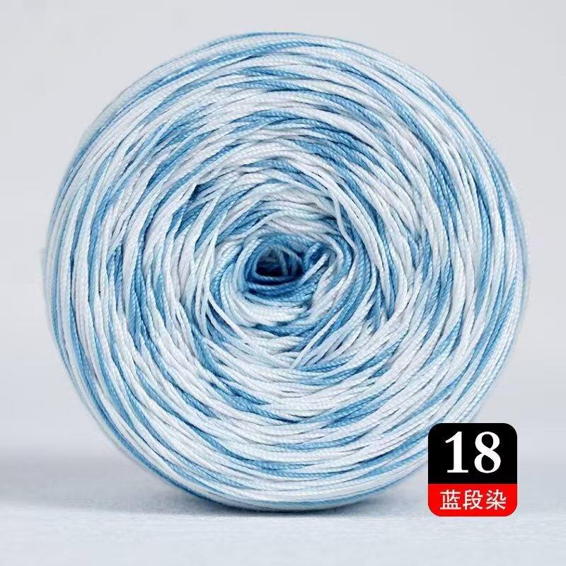 50g/Rotolo Filato di Cotone in Pizzo per Torta per Uncinetto & Maglia Fatto a Mano Fai da Te Morbido Caldo Filato Colorato a Gradiente Filo Materiali per Maglioni