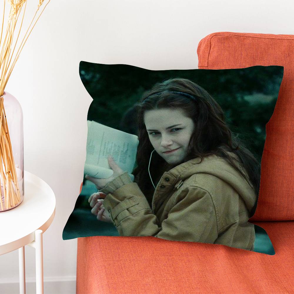 T-Twilight Saga Pillow Case Plush Fabric Soft Double-Sided Printed Sofa Warm Winter Home Gift Cushion Cover