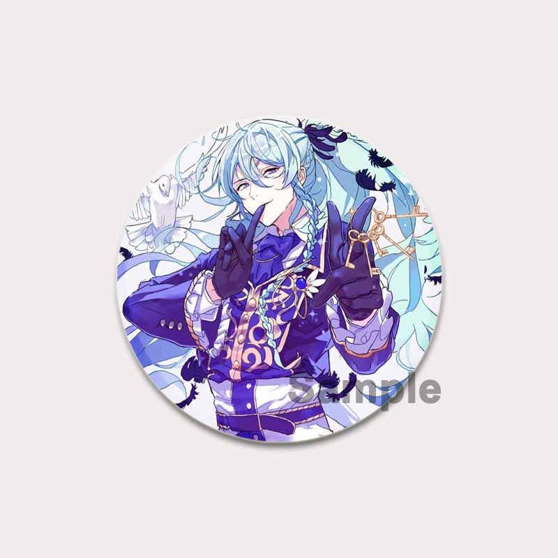 32/44/58mm Anime Ensemble Stars Pin Cartoon Figure Wataru Hibiki Brooch Creative Cute Art Badge for Backpack Decor Fans Collection Gifts