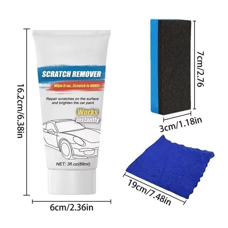 

89 мл крем для удаления царапин с автомобиля, набор для полировки и ремонта царапин, крем для шлифовки кузова автомобиля, для мойки, ремонта и обслуживания автомобиля 16.5X6X4.5CM белый