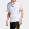 adidas Originals 3-Streifen Circle Sport Kurzarm-T-Shirt Herren Oberteile Weiß GD2122