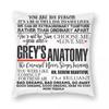 Greys Anatomy Wähle Liebe Mich Quadratische Kissenhülle Polyester Leinen Samt Bedruckt Reißverschluss Dekorative Bettkissenhülle Großhandel