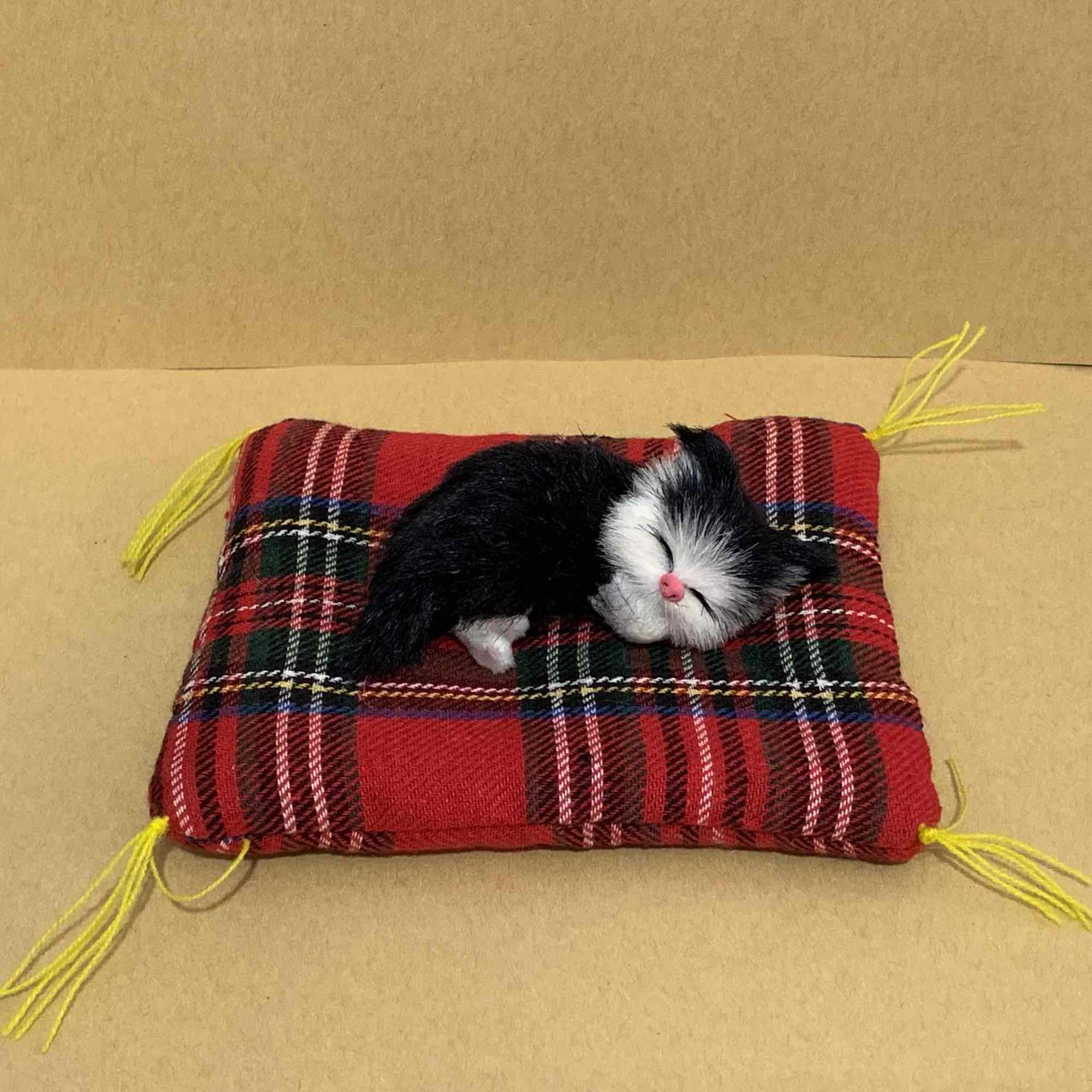 

1 шт., милая кукла-животное, плюшевая игрушка для спящего кота чёрный