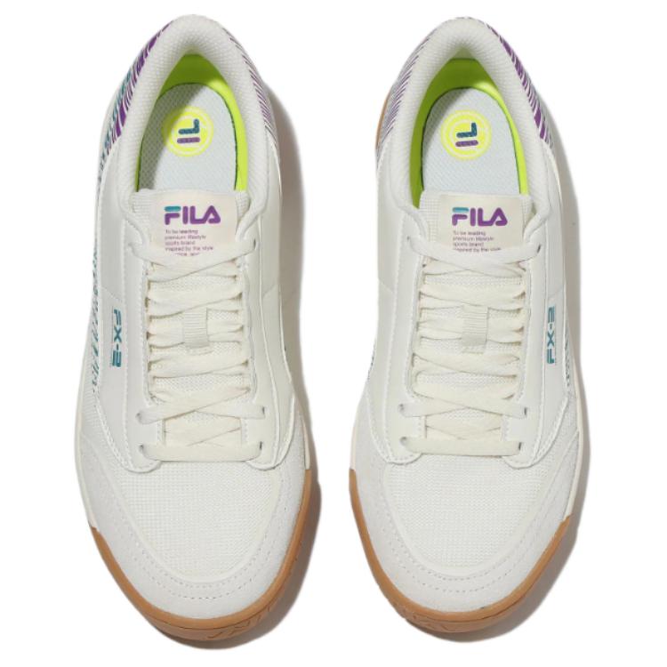 FILA O.T Authentic T5 Low top Skateboard Shoes Unisex White Brown Korean Style 1TM01903F_144