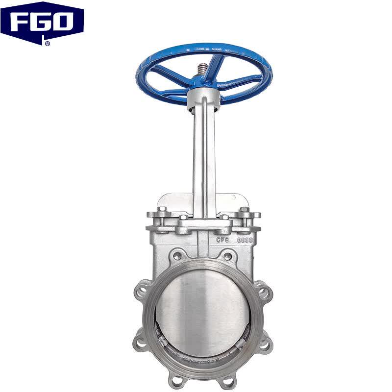 FGO Manual Knife Gate Valve, 304 Stainless Steel DN100
