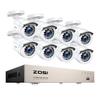 Surveillance Kit - BAZARLAND30 - ZO.SI - 8 Cameras - 2TB Hard Drive - Infrared Night Vision