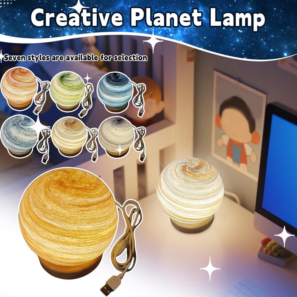 Glass Moon Lamp, Night Lamp With Wooden Stand Lamp Decoration Star Lamp USB Power Supply Sky Lamp Home Decor Birthday Gift For Friends Lover