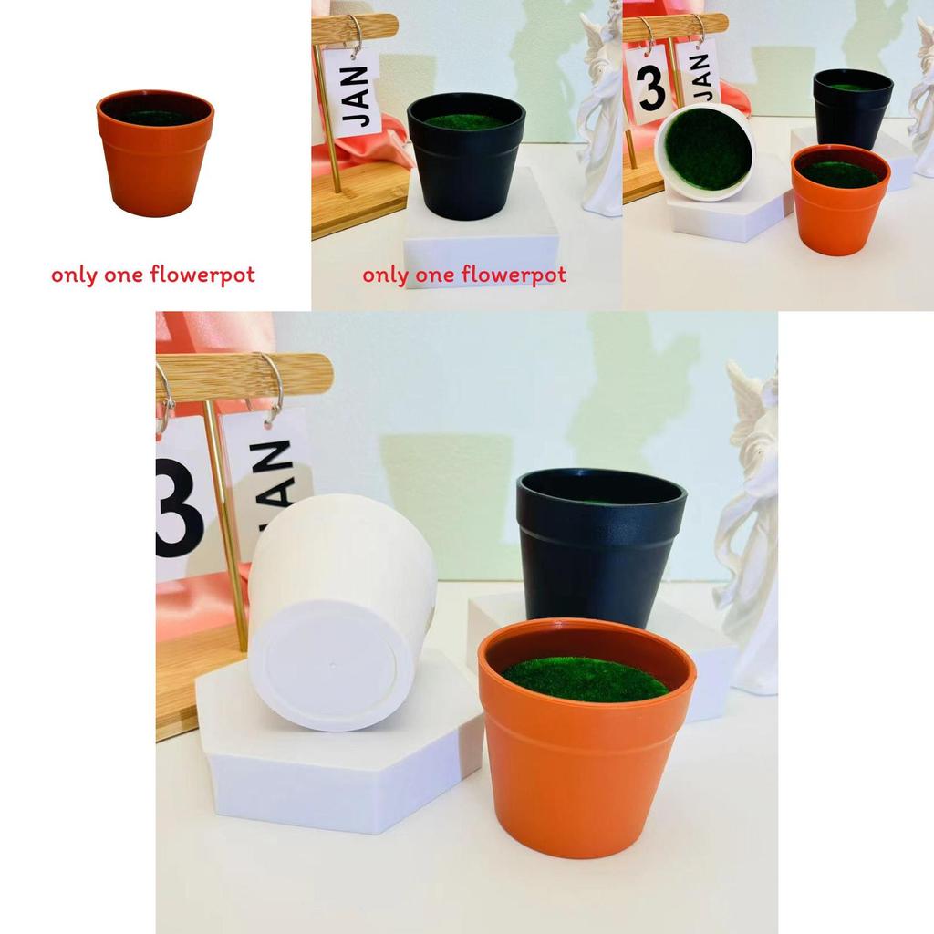 Kompakter Kunststoff-Gartentopf mit Schaumstoff-Einsatz für dekorative Pflanzenpräsentationen