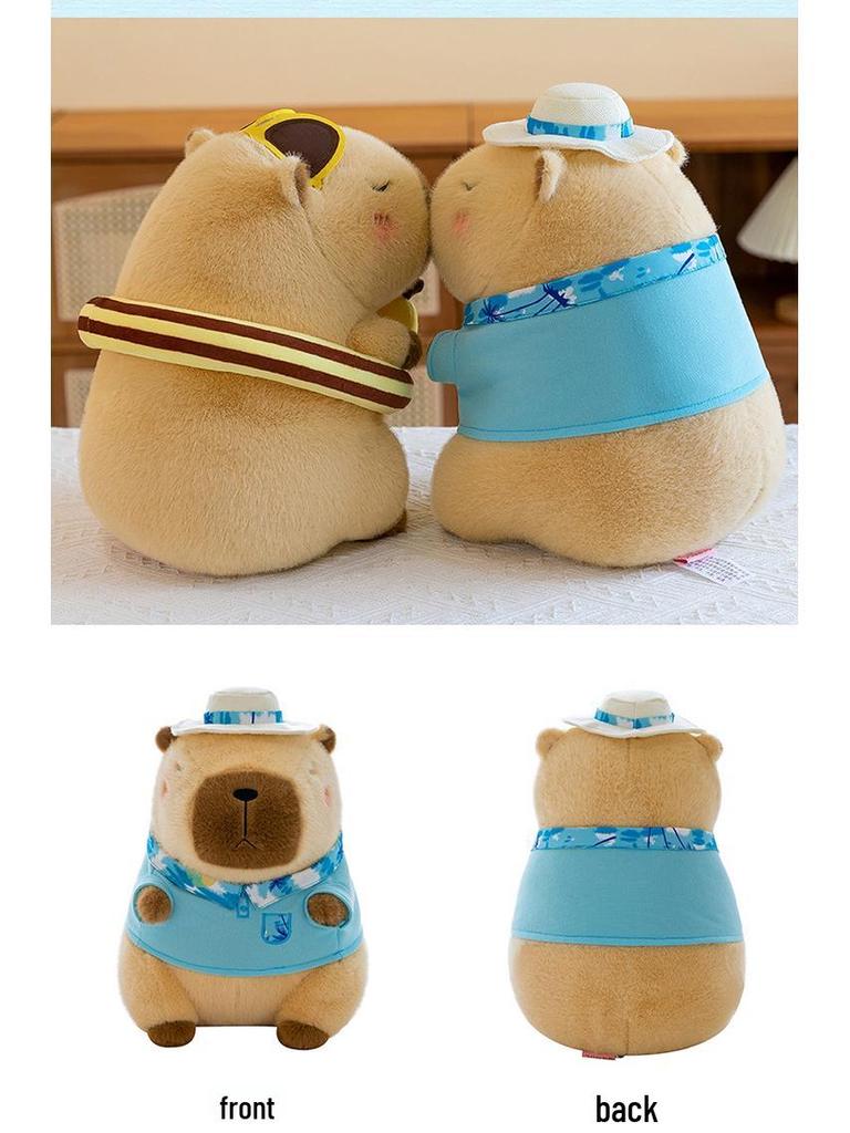 Adorable Capybara & Bear Plush Toy - Perfect Birthday Gift