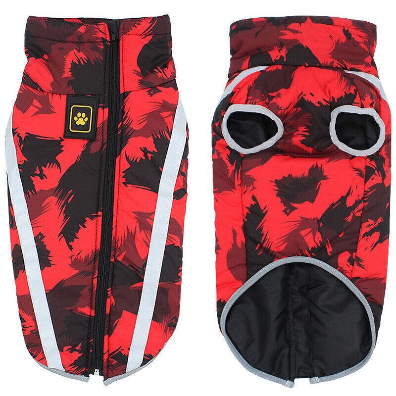 

Пальто для маленьких/средних/больших собак, куртка, жилет, зимняя светоотражающая одежда для мальчиков и девочек S