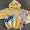 Nouveaux sweats à capuche street tendance européens et américains, sweat-shirt mode numérique floral rétro Y2K pour hommes et femmes INS