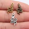 Snake Scepter Ancient Egypt Charm Antique Bronze Zinc Alloy Jewelry Making Supplies for Women Pendants
