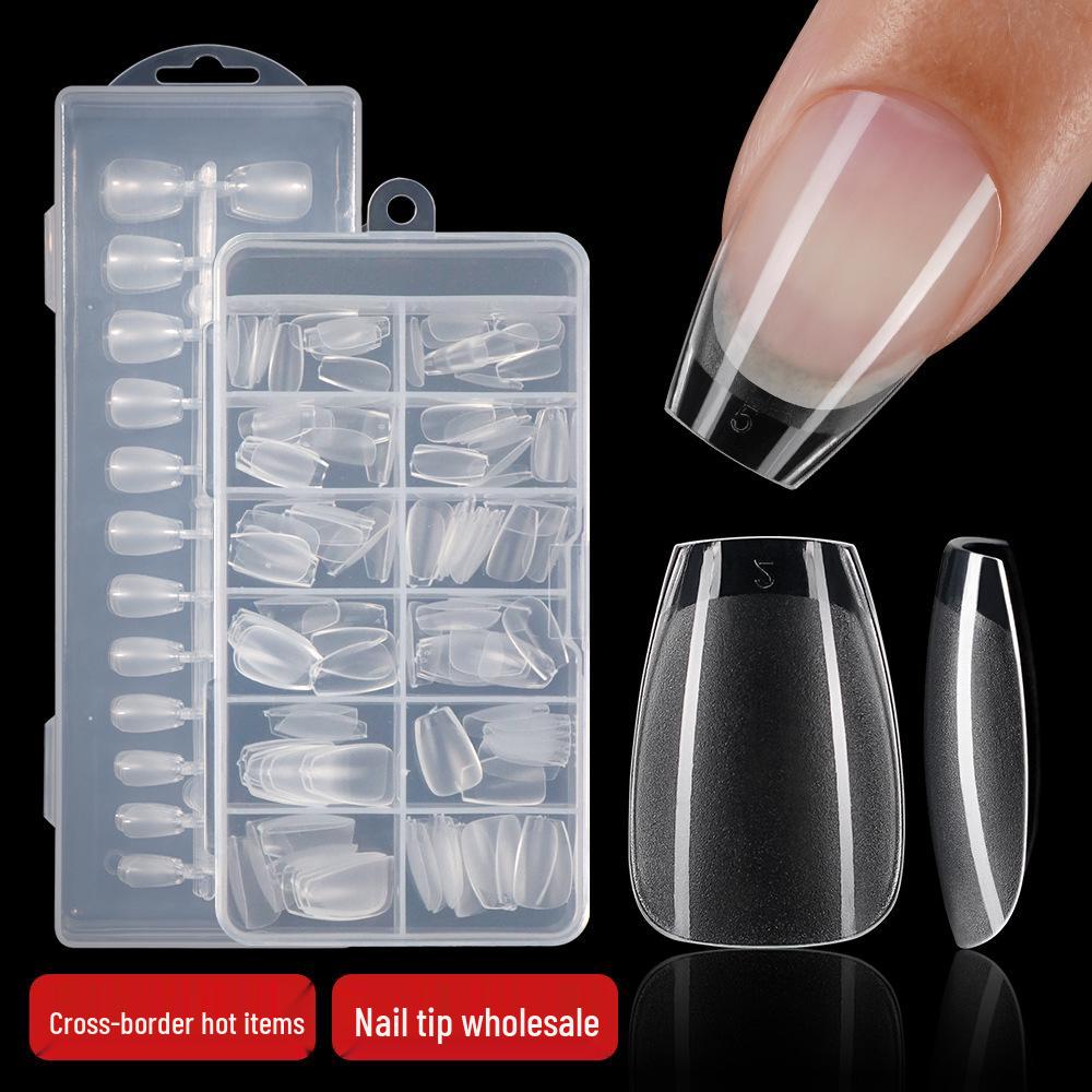 Ultra-Thin Seamless Short Matte Nail Tips - 552 Pieces