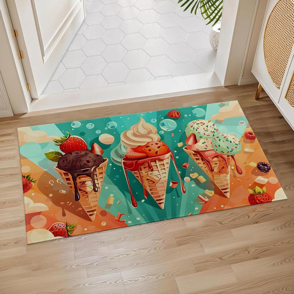 Animal Print Carpet Anti Slip Home Decoration Living Room Bedroom Door Entrance Washable Floor Mat Creative Abstract Pattern