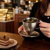 Stainless Steel Coffee Cup Set Heat Resistant Tea Mug Exquisite Coffee Mug  Household Coffee