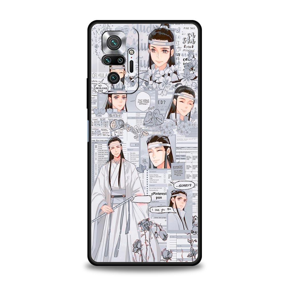 

Аниме Mo Dao Zu Shi Wei Wuxian чехол для телефона для Xiaomi Redmi Note 12 11 10 Pro 9S 9 8 7 9T 8T 9C 9A 8A 12 11T 5G K50 игровой чехол Redmi note 7