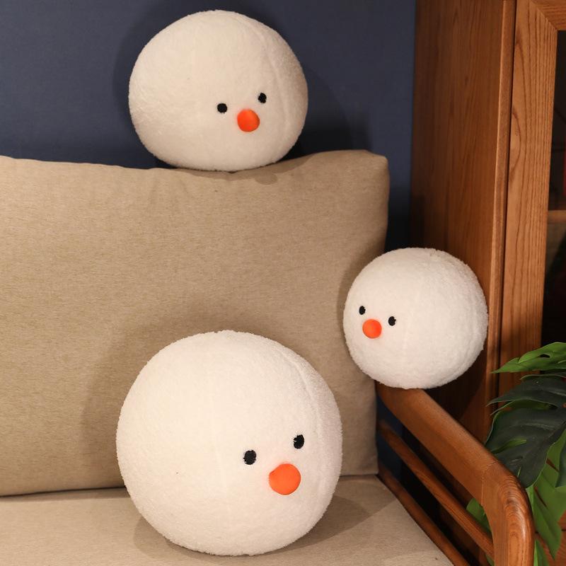 Santa Claus Snowball Pillow Pendant Snowman Doll Plush Toy Doll Doll Girl Girl Child Cute