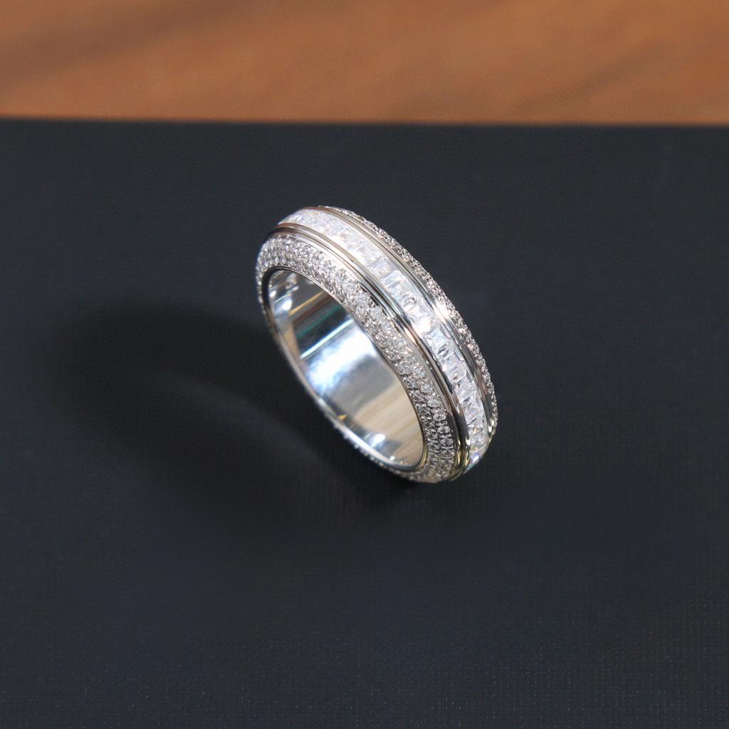 New Hot Brand Vintage Full Diamond Women's Rings Luxury Jewelry For Women Designer Rings Fashion Pure 925 Silver Lucky Rings