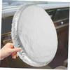 HEALEEP 2-Piece Steering Wheel Sun Shield Aluminum Film Anti-Shield Design