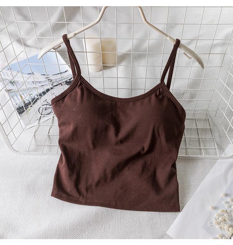 Sonnenbad Damen Rückenfreies Tanktop mit Brustpolstern - Energie tanken und kühl bleiben