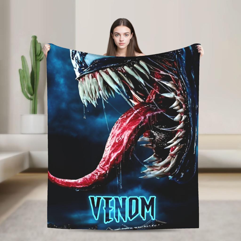 Venom Blanket Plush Awesome Soft Throw Blanket for Coverlet Decoration