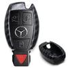 Exact Fit Carbon Fiber Remote Smart Key Fob Shell For Mercedes C E S M Class Etc