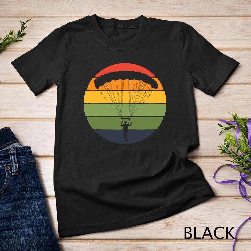 Sky Diving Retro Skydive Parachuting Retro Colorful Shirt Unisex T-shirt