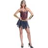S-3XL Halloween Wonder Woman Costume Cosplay Outfit Game Themed Dress Women