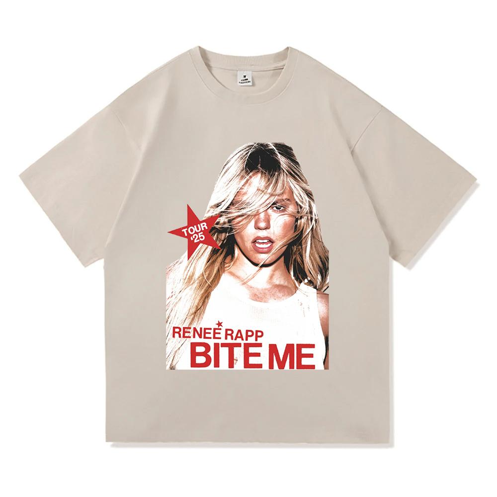 Pink Tour Tee Reneé Rapp Gift for Women and Unisex Unisex T-shirts Comfort Cotton O-neck Short Sleeve Clothes Aesthetic Casual Tops