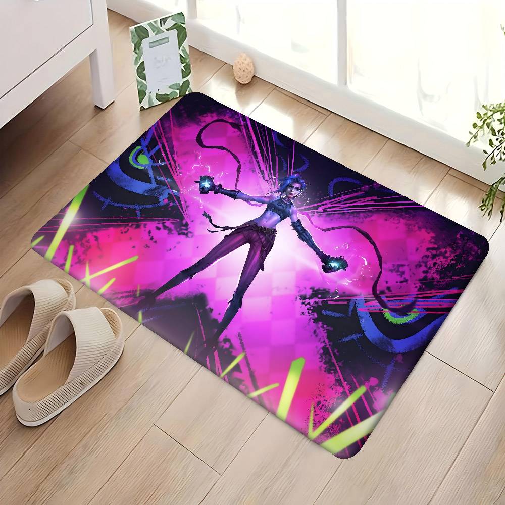 1PC Anime J-Jinx Game Kitchen Mat Kids Room Bedroom Decoration Balcony Anti-Slip Doormat Living Room Alfombra