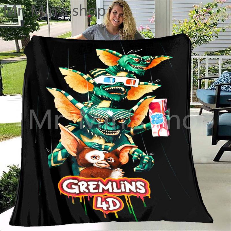 Gremlin 84 Blanket Gizmo 80s Movie Mogwai Monster Gremlins Blankets Stylish Shawl Boy Girl's