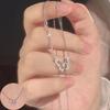 Korean Pearl Necklace: High-End Silver Clavicle Chain with Niche Design, Perfect for Light Luxury and Sweater Pendants.