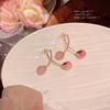 Silver needle flash zircon earrings, women's exquisite temperament stud earrings, spring and summer earrings.