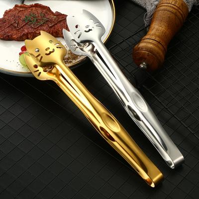 304 από ανοξείδωτο ατσάλι Κλιπ φαγητού Tong Bread Clip μπουφέ Κλιπ μπάρμπεκιου μπριζόλα Tong Bbq Σφιγκτήρας κατά του ζεματίσματος Κλιπ γάτας