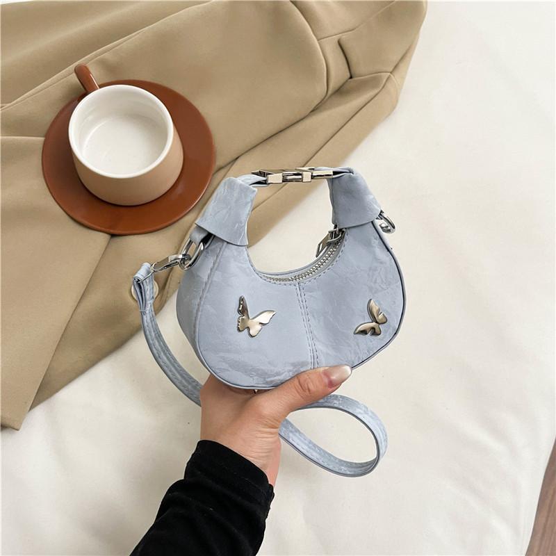 Butterfly Handbag For Women With Zipper Closure And Cell Phone Pocket For Daily Use