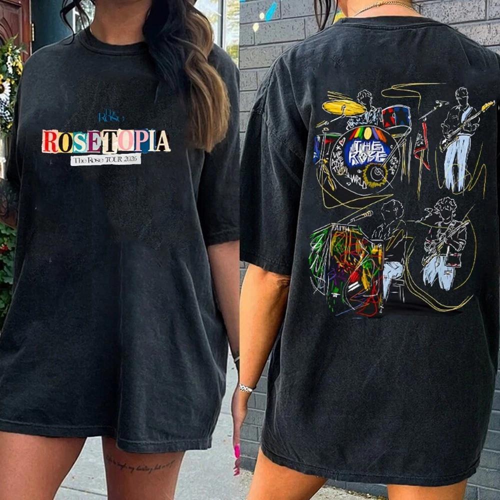 The Rose Rosetopia Tour Shirt 2026, The Rose Rock Band Tee, The Rose Rock Fans XL