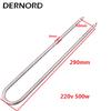 220V Ofen Heizelement U-förmiger Rohrheizkörper DERNORD 300W 500W 600W 1000W SUS304 Luftheizwiderstand
