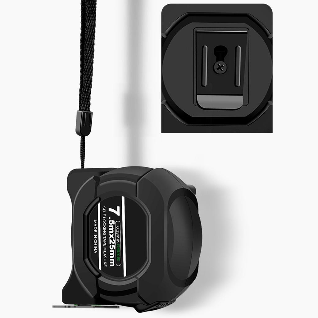 Flexible & Durable ABS Tape Measure with Clear Scale & Fluorescent Coating Reliable Self Locking Tape Measure for Home