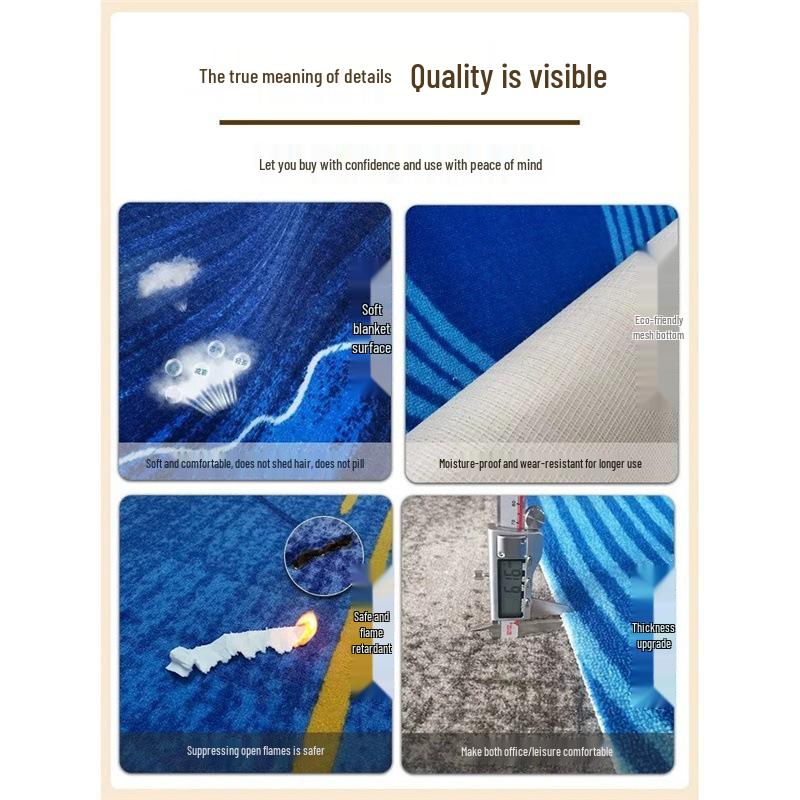 Luxuriöser feuerfester Nylon-Teppich für Billardhallen in Hotels - Teppich mit großflächigem Druck