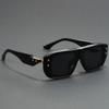 New Fashion Vintage Brand Luxury Designer Sunglasses Men Women 2026 Rectangle Steampunk Shades Glasses Oversized Cool Sunglasses