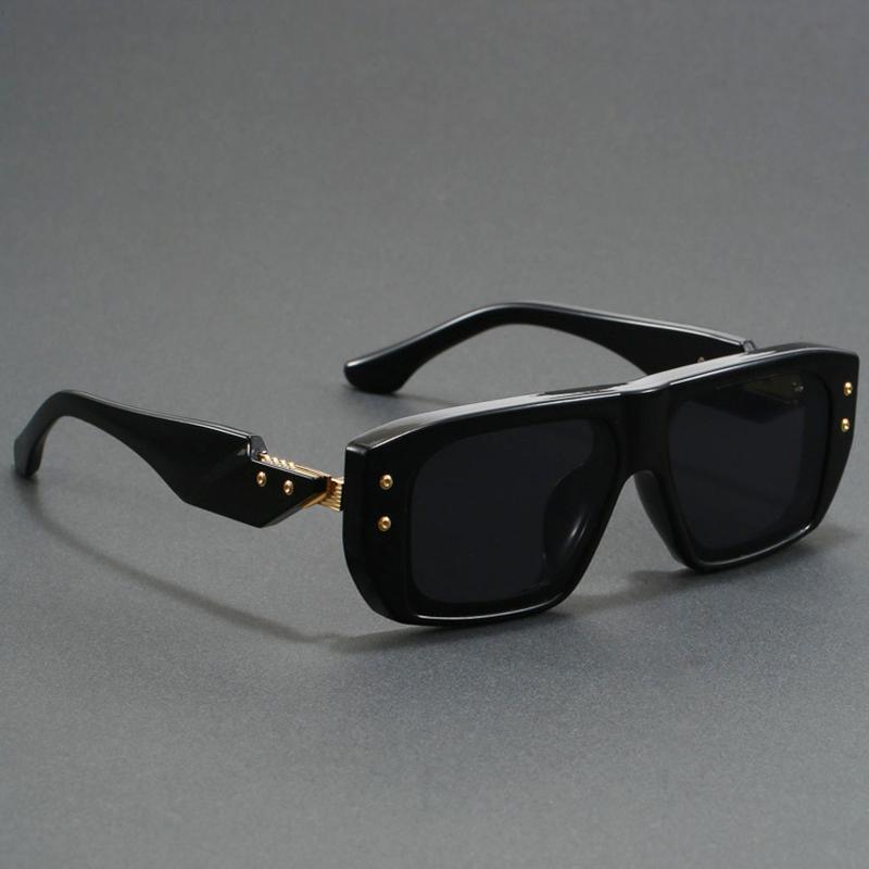 New Fashion Vintage Brand Luxury Designer Sunglasses Men Women 2026 Rectangle Steampunk Shades Glasses Oversized Cool Sunglasses