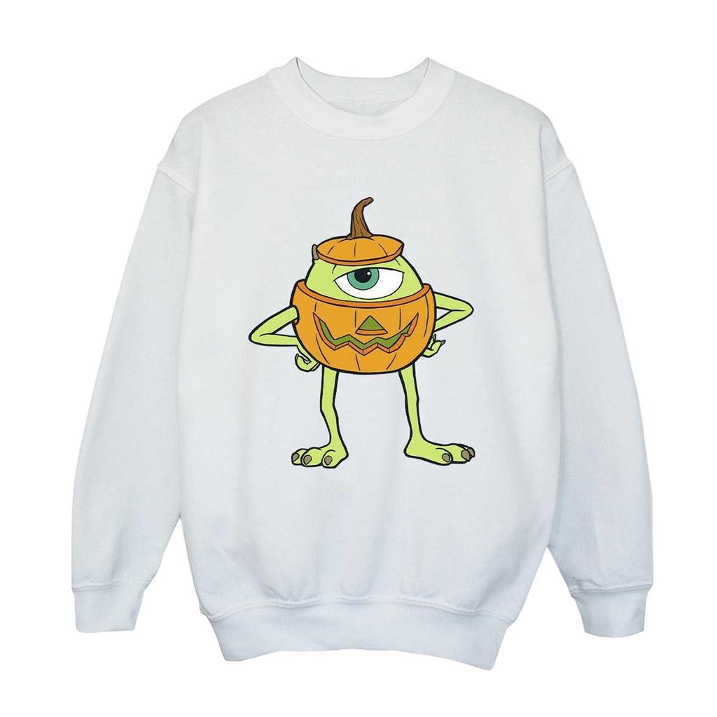 Monsters Inc Boys Mike Pumpkin Halloween Sweatshirt
