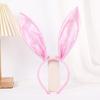 Plush Rabbit Ear Shape Headband Tail & Bowtie Carnival Party Costume Supplies