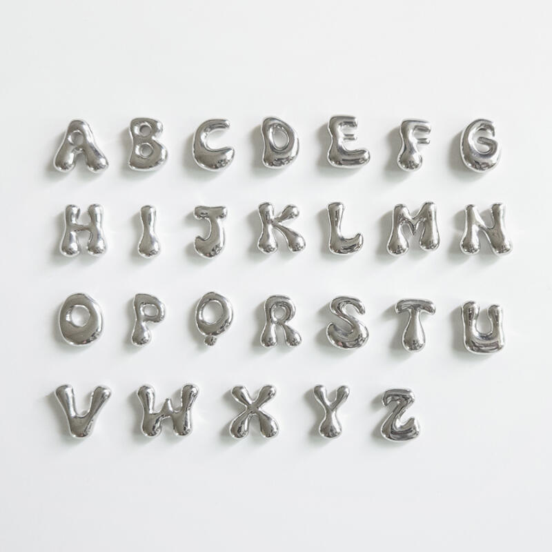 Surgical steel initial butterfly keyring