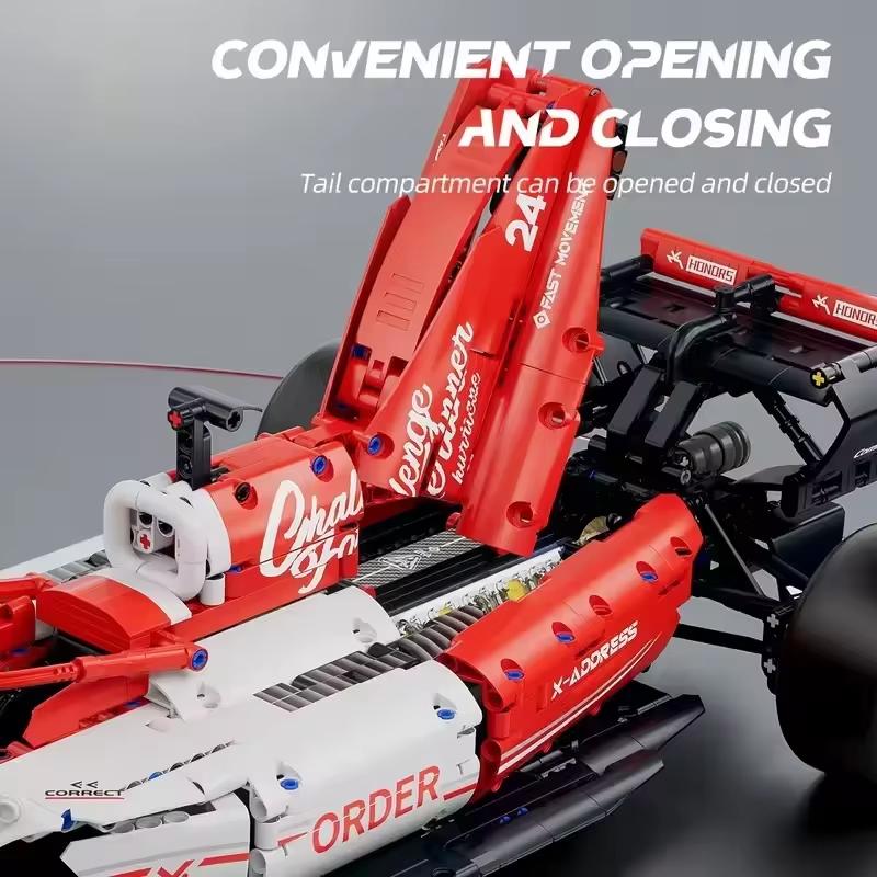 New 1:8 Race Cars 1700+PCS Building Sets MOC Building Blocks Car Cool Collectible Model Kit DIY Toy Birthday Festive Gift Giving